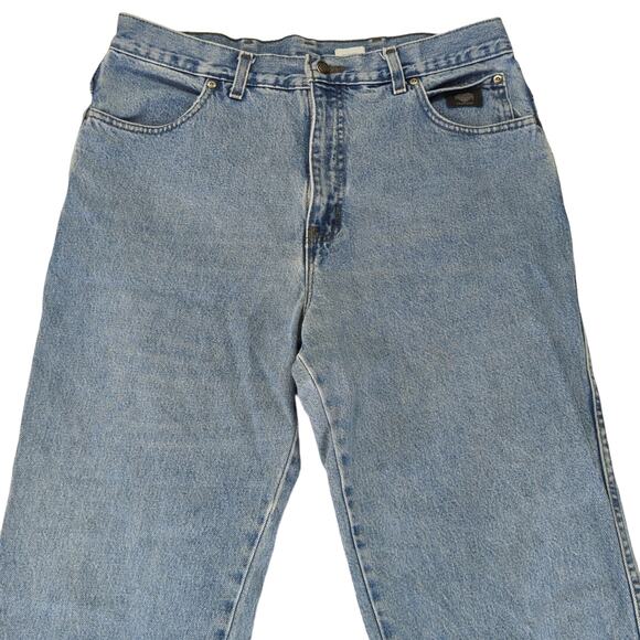 Vintage Harley-Davidson Straight Leg Jeans Classic Fit Women's Size 16 High Rise - Picture 3 of 7